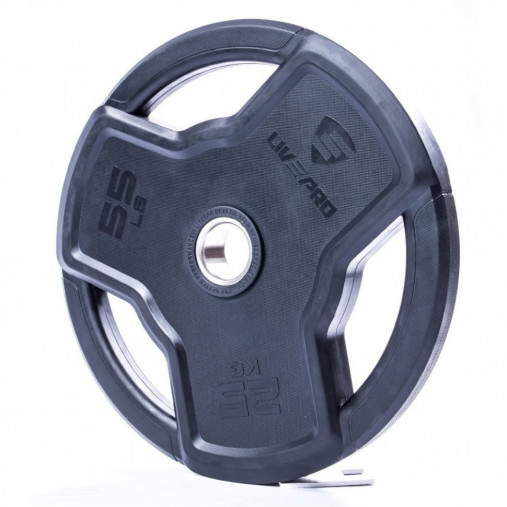 Обрезиненный диск LIVEPRO Premium Rubber 15 кг, черный