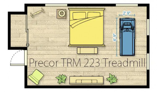 Беговая дорожка PRECOR TRM 223 Energy Series (черный/серый)