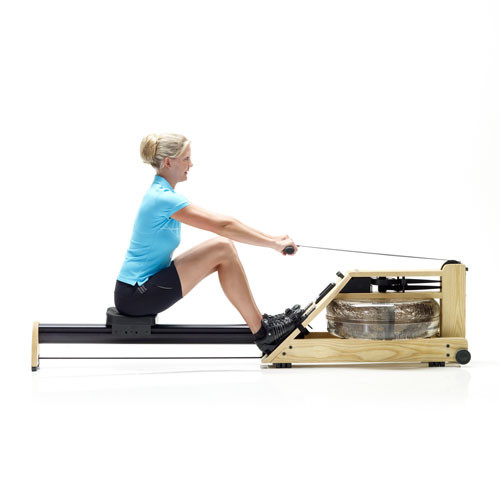 Гребной тренажер WATERROWER A1 Studio с дисплеем S4 (ясень окрашенный черный)