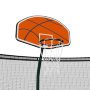Батут пружинный с защитной сеткой UNIX line SUPREME GAME 14ft + Basketball