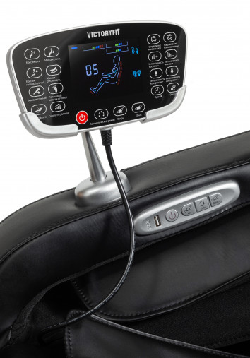 Массажное кресло VictoryFit VF-M68 Black (цвет обивки: черный)