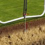 Батут пружинный с защитной сеткой UNIX line SUPREME GAME 16ft (зеленый) + баскетбольный набор