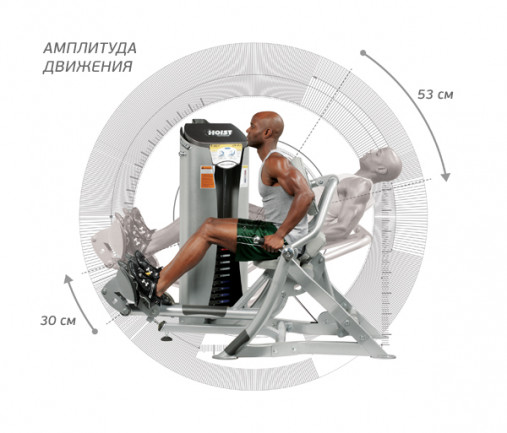 Разгибание нижней спины Hoist RS-1204 матовый черный