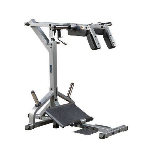 Голень стоя и Гакк приседания силовой тренажер Body-Solid GSCL360 на свободных весах