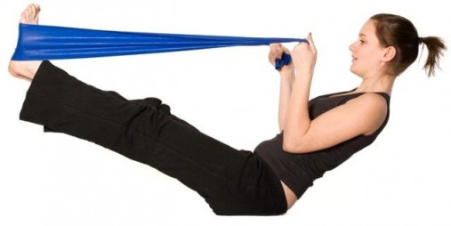 Эластичная лента TPE жёлтого цвета Original FitTools 12м