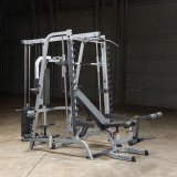 Машина Смита Body Solid GS348Q с тягой (стек 90кг) и батерфляем