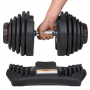 Пара регулируемых гантелей Original Fitness 40 кг на стойке