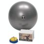 Мяч гимнастический Ø55 см серый с насосом Body-Solid