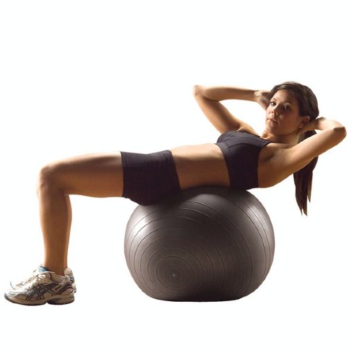 Мяч гимнастический Ø55 см серый с насосом Body-Solid 