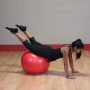 Мяч гимнастический Ø55 см серый с насосом Body-Solid
