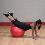 Мяч гимнастический Ø55 см серый с насосом Body-Solid