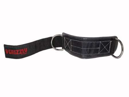 Ремень на лодыжку GRIZZLY Fitness Ankle Cuff Strap 7,5 см, кожа