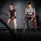 Тренировочный канат AEROBIS Battle Rope V2 длина 10 м, диаметр 30 мм, вес 5,3 кг, черный