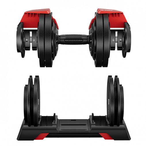 Пара регулируемых гантелей HYFIT SINGLE 24 кг (2,5-24кг) с поворотной ручкой