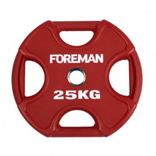Диск X-Training уретановый цветной FOREMAN FM/UPX-25KG-RD (25 кг)