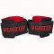 Ремни на запястья GRIZZLY Pro Power Weight Training Wrist Wraps пара, полипропелен/неопрен, черный/красный