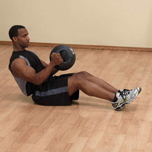 Медицинский мяч с рукоятками 12LB / 5.4 кг (черный) Body-Solid BSTDMB12
