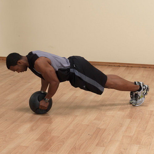 Медицинский мяч с рукоятками 12LB / 5.4 кг (черный) Body-Solid BSTDMB12