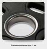 Диск олимпийский черный 1,25 кг BRONZE GYM полиуретан