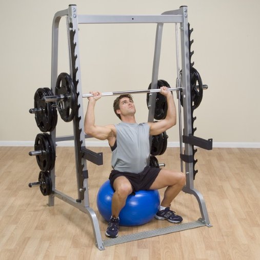 Машина Смита + Силовая стойка для штанги Body-Solid GS348