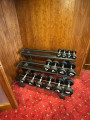 Набор обрезиненных гантелей , 2.5-25 кг - 10 пар BRONZE GYM BGDBR025-250