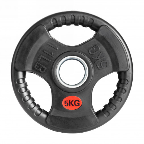 Диск олимпийский 51 мм. обрезиненный 5 кг. VictoryFit