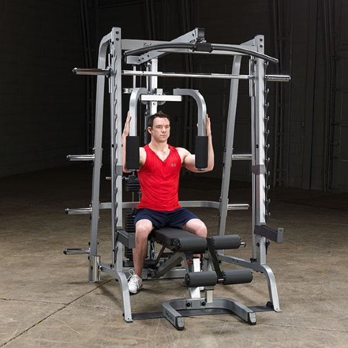 Силовой комплекс на базе 348 машины Смита Body-Solid GS348QP4 (без встроенного стека 90кг)