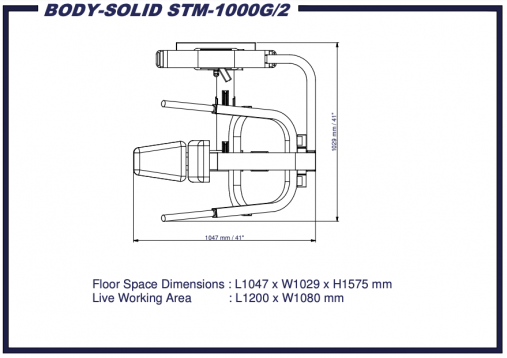 Трицепс-машина Body-Solid ProClub STM - 1000/2