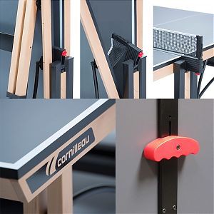 Теннисный стол Cornilleau Competition 850 Wood (синий) - краткая инструкция по складыванию