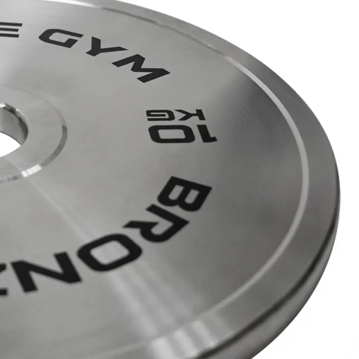 Диск олимпийский BRONZE GYM стальной 10 кг хромированный 51мм