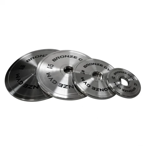 Диск олимпийский BRONZE GYM стальной 15 кг хромированный 51мм