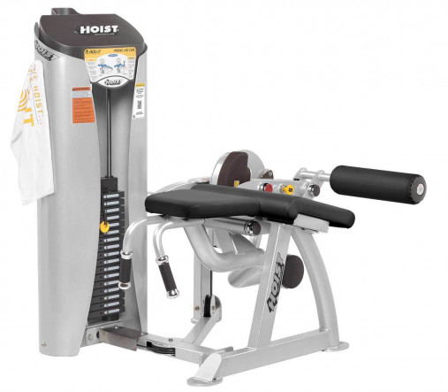 Сгибание ног лежа HOIST ROC-IT RS-1408 тренажер грузоблочный со стеком 81кг