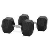 Гантель 32,5 кг гексагональная VictoryFit VF-H325 обрезиненная