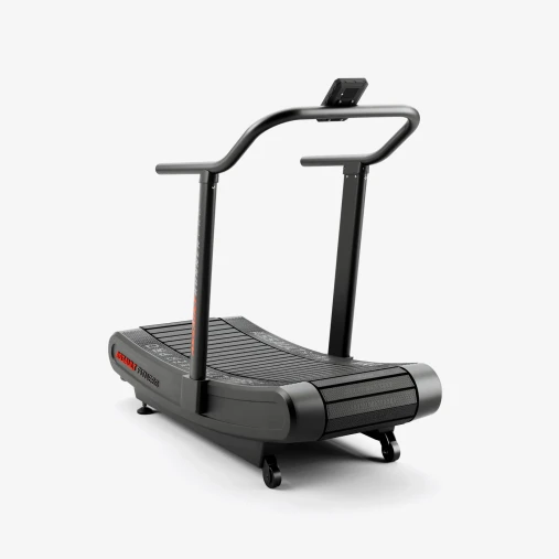 Беговая дорожка Assault Runner Pro (модель 2026, красный логотип) с изогнутым беговым полотном гусеничного типа