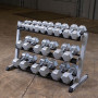 Стойка трехрядная Aerofit IF IFDB4 для гексагональных гантелей, 3 полки