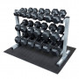Стойка трехрядная Aerofit IF IFDB4 для гексагональных гантелей, 3 полки