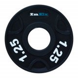 Диск обрезиненный INEX GRP-N с 3 отверстиями, вес 1.25 кг