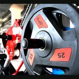 Диск обрезиненный 10 кг черно-зеленый AeroFit AFPLC