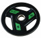 Диск обрезиненный 10 кг черно-зеленый AeroFit AFPLC