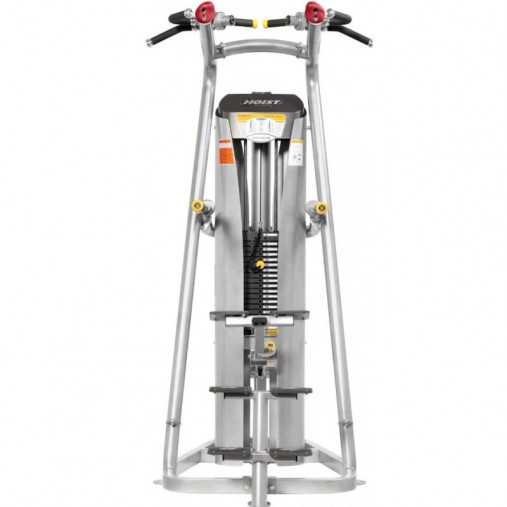 Турник пресс брусья Hoist ROC-IT RS-1700 platinum (гравитрон) подтягивание, отжимание с помощью (цвет рамы: серебристый)