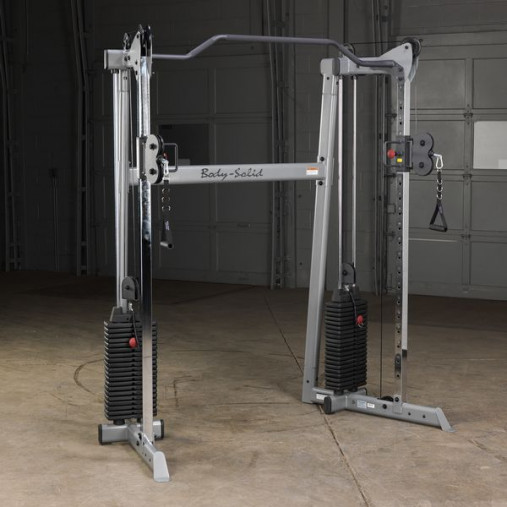 Сдвоенная блочная стойка / Кроссовер угловой Body-Solid GDCC200 со стеками 72.5 кг