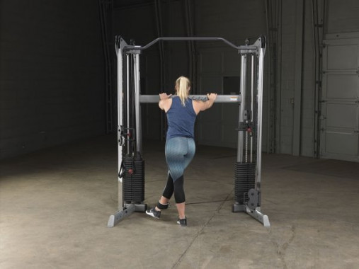 Сдвоенная блочная стойка / Кроссовер угловой Body-Solid GDCC200 со стеками 72.5 кг