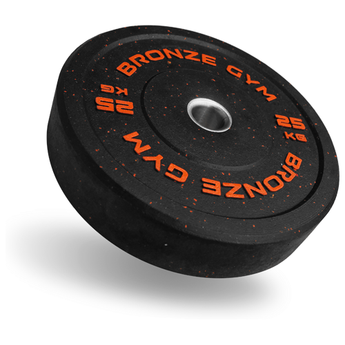 Диск бамперный 25 кг оранжевый BRONZE GYM BG-BMP-25 олимпийский ф50 мм для кроссфита