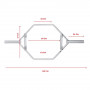 Гриф олимпийский Трэп PERFORM BETTER Olympic Combo Hex Bar длина 142 см, вес 23 кг