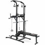 Многофункциональный тренажер VictoryFit VF-T66 с турником - брусьями и скамьей и грифом для штанги