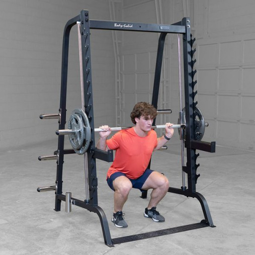 Машина Смита Body-Solid GS348B (угол наклона 7°, нагрузка до 450кг)