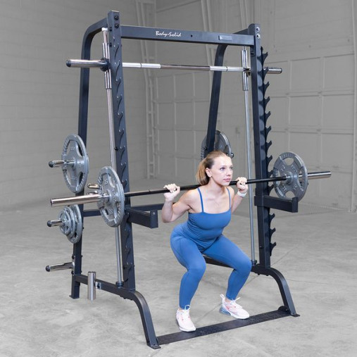 Машина Смита Body-Solid GS348B (угол наклона 7°, нагрузка до 450кг)