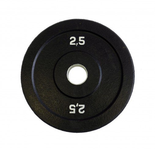 Диск бамперный 2,5 кг (черный) Original Fit.Tools олимпийский ф50 мм для кроссфита