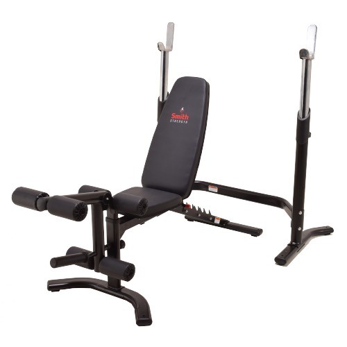 Многофункциональная силовая скамья со стойками под штангу Smith Strength WB270