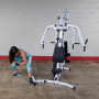 Многофункциональный силовой тренажер Body-Solid EXM2500S мультистанция двухпозиционная со стеком 95кг